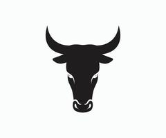 bullhead logo sjabloon. boos stier hoofd icoon logo. stier hoofd vector. vector