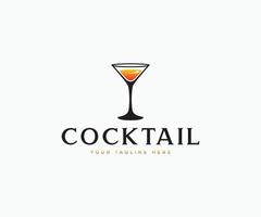 cocktail logo ontwerp sjabloon vector