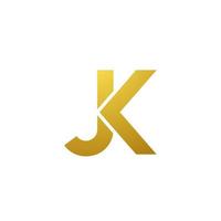 brief jk vector logo ontwerp symbool icoon embleem vrij vector