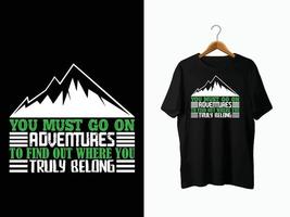 berg t-shirt ontwerp vector