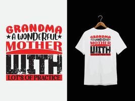 grootmoeder t-shirt ontwerp vector