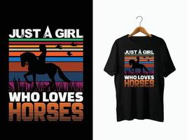 paard t-shirt ontwerp vector
