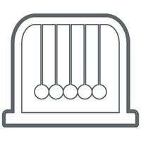 wetenschap laboratorium apparatuur. Newton's wieg. vector