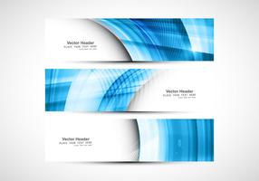 Blue Wave On Header Voor Website vector