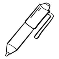 tekening sticker pen, potlood voor schrijven vector