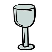 tekening sticker leeg drinken glas vector