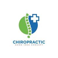 chiropractie logo icoon ontwerp vector