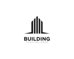 gebouw constructie logo ontwerp vector