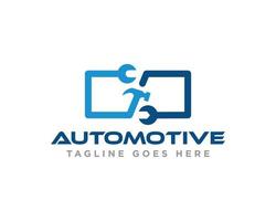 auto onderhoud logo ontwerp vector