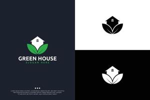 minimaal echt landgoed logo ontwerp sjabloon vector