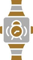 smartwatch alarm pictogramstijl vector