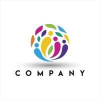 creatief mensen logo. gemeenschap logo vector