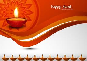 Happy Diwali Decoratieve Kaart vector