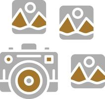 fotografie pictogramstijl vector