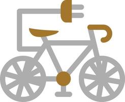 elektrische fiets pictogramstijl vector