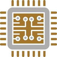 cpu-pictogramstijl vector