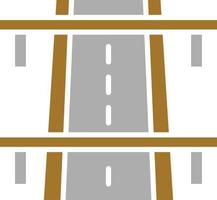 snelweg pictogramstijl vector