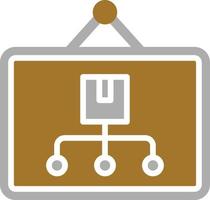 pictogramstijl projectschema vector