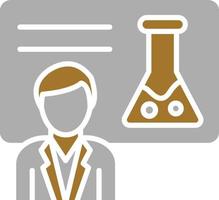 chemie lezing pictogramstijl vector