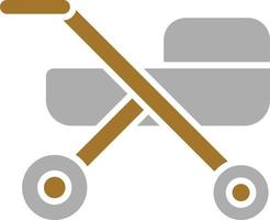 kinderwagen pictogramstijl vector