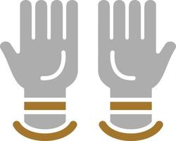 handschoenen pictogramstijl vector