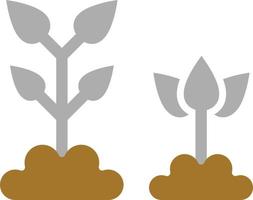 pictogramstijl planten vector