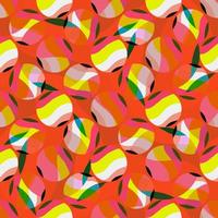 abstract meetkundig naadloos patroon met gestreept cirkels, stippel patroon vector
