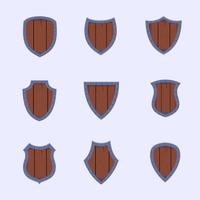 hout schild pictogrammen verzameling vector