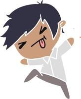 cartoon van een kawaii schattige jongen vector