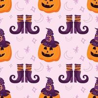 spookachtig halloween patroon ontwerp vector