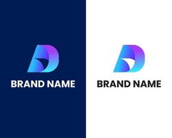 letter d modern logo ontwerpsjabloon vector