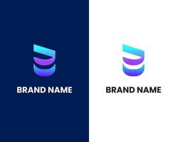 brief g en d modern logo ontwerp sjabloon vector