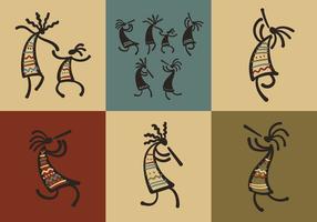 Kokopelli muzikanten vector pack