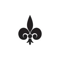 fleur de lis heraldisch icoon eps 10 vector