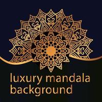 luxe mandala achtergrond met gouden arabesk patroon Arabisch Islamitisch oosten- stijl vector ontwerp