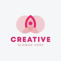 een abstract logo ontwerp vector