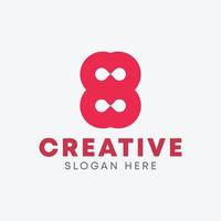 creatief monogram brief b of bb logo ontwerp vector