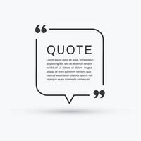 quote box frame vector