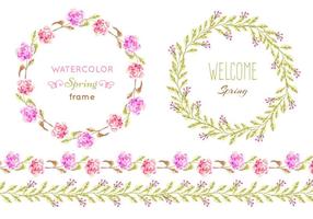 Gratis Vector Floral Patter Frames