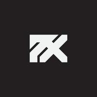 brief 7x monogram logo sjabloon. vector