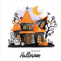 gelukkig halloween, halloween decoratie. vector illustratie