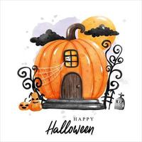 gelukkig halloween, halloween decoratie. vector illustratie