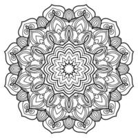 luxe sier mandala ontwerp vector