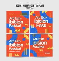 festival web banier voor sociaal media plein poster, banier, ruimte Oppervlakte en achtergrond