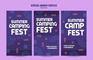 festival web banier voor sociaal media verticaal poster, banier, ruimte Oppervlakte en achtergrond vector