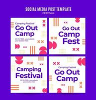 festival web banier voor sociaal media plein poster, banier, ruimte Oppervlakte en achtergrond vector