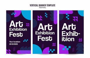 festival web banier voor sociaal media verticaal poster, banier, ruimte Oppervlakte en achtergrond vector