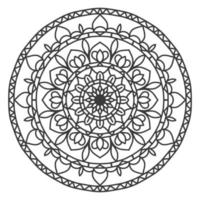 decoratief cirkel ornament mandala in diwali stijl. vector