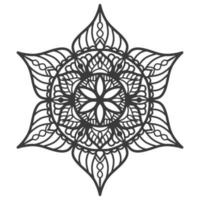 decoratief cirkel ornament mandala in diwali stijl. vector