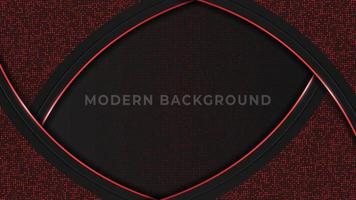 elegante donkere luxe achtergrond met rood glanzend en glitterelement vector